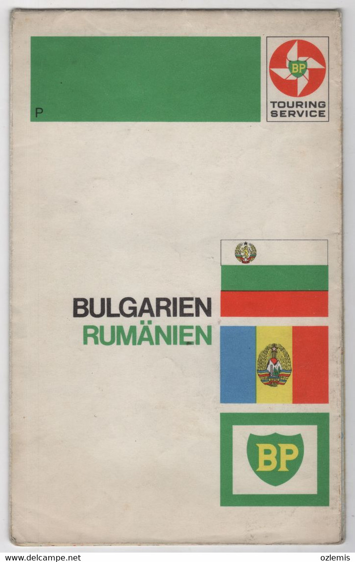 BULGARIA - RUMANIA  BP TOURING SERVICE BULGARIEN -RUMANIEN  MAP - Europa