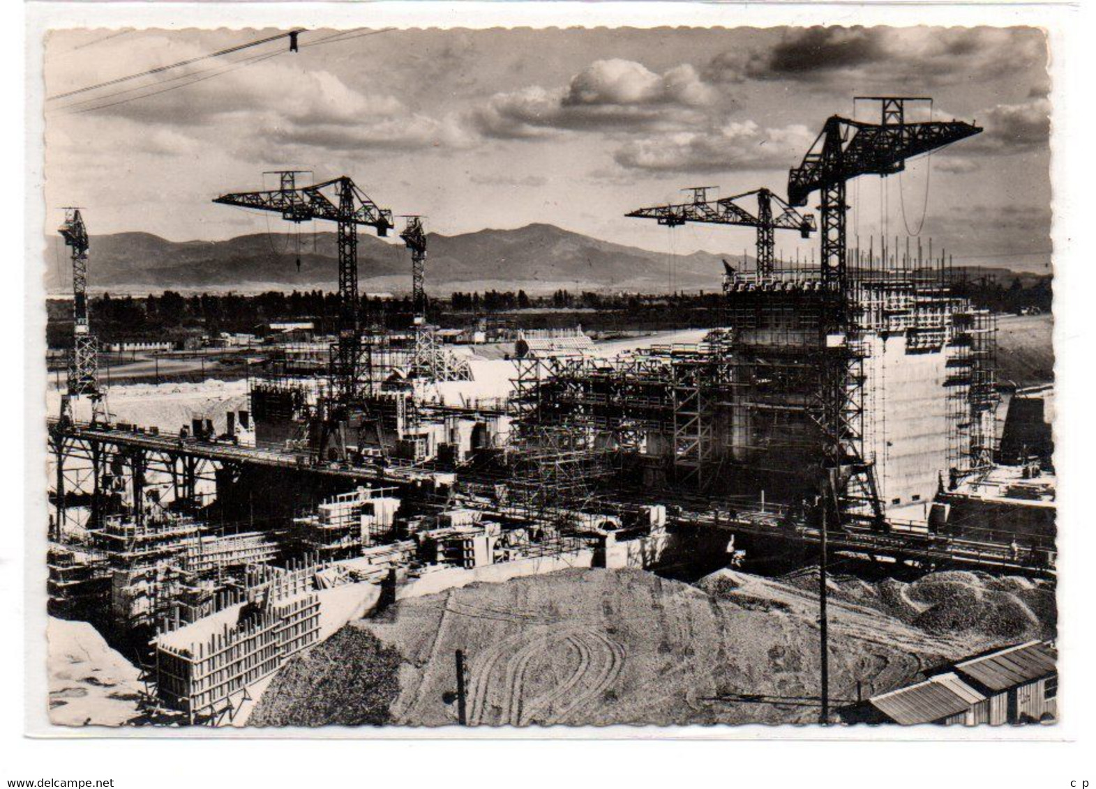 Fessenheim - Vue Generale Sur L'Est - Usine En Construction - CPSM°r - Fessenheim