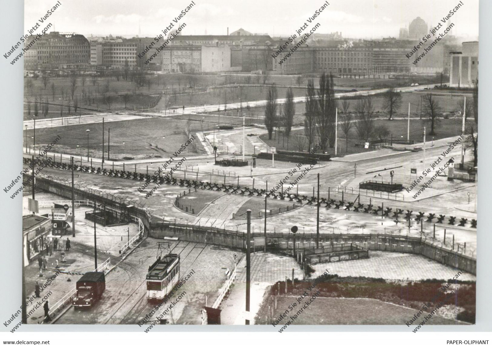 1000 BERLIN, Berliner Mauer, Potsdamer Platz Mit Verstärkter Mauer, 1962 - Muro Di Berlino