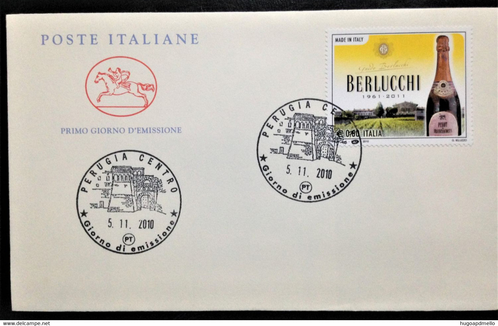 ITALY,  Uncirculated FDC, « WINE », 2010 - Vins & Alcools