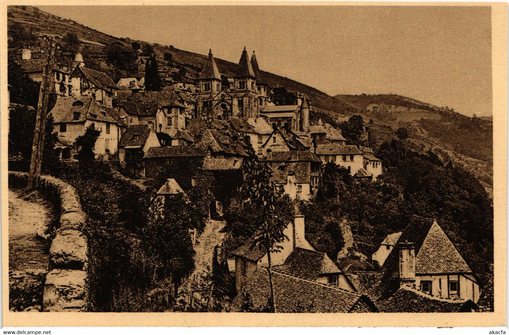 CPA Conques Vue De L'Ouest FRANCE (1013171) - Conques Sur Orbiel