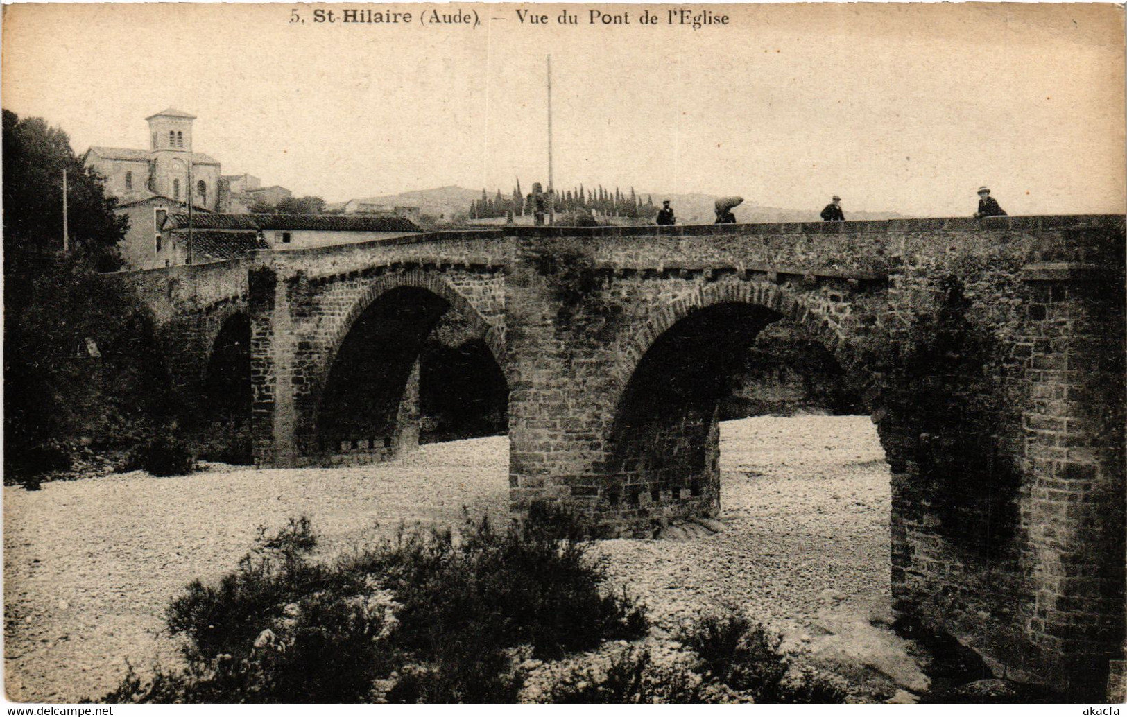 CPA St.Hilaire Vue Du Pont De L'Eglise FRANCE (1013184) - Saint Hilaire