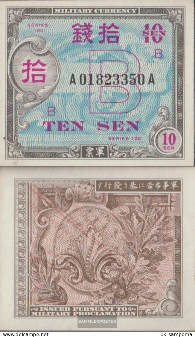 Japan Pick-number: 63 Uncirculated 1945 10 Sen - Japan