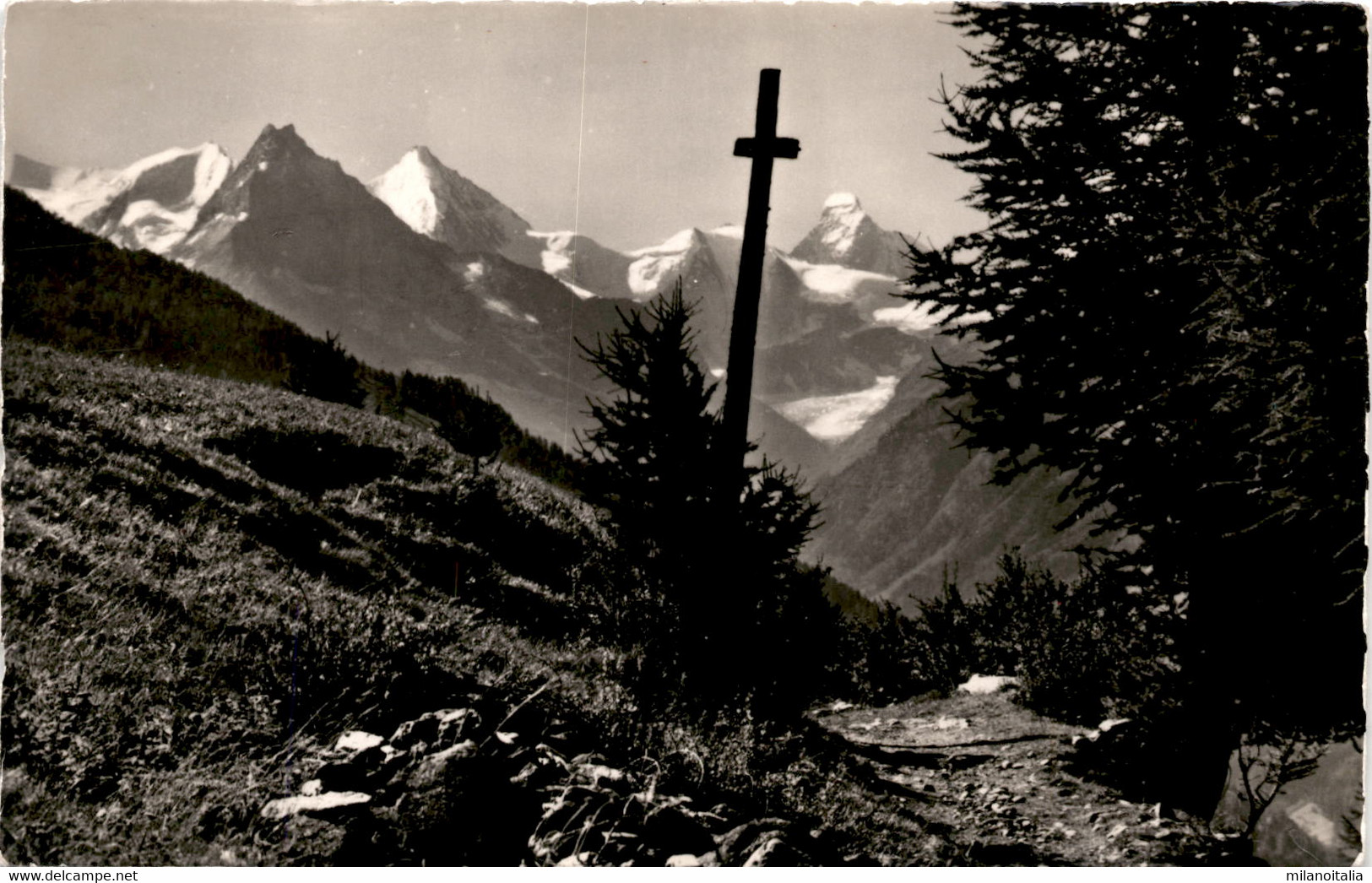 Croix Sur Le Chemin De St. Luc à Chandolin (8944) * 8. 7. 1948 - Phot. Gyger - Chandolin