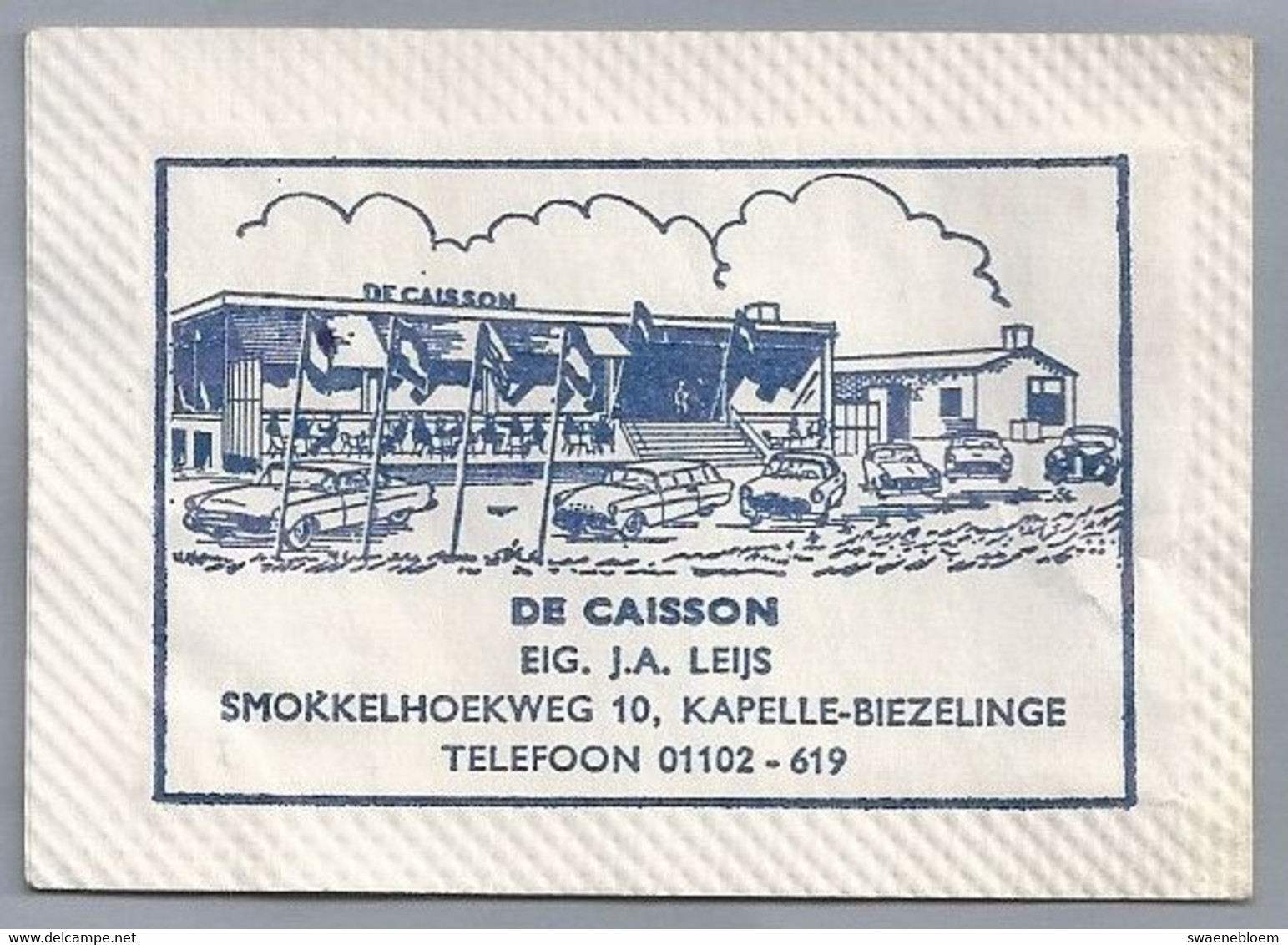 NL.- Puttershoek. Kristalsuiker. KAPELLE-BIEZELINGE. - DE CAISSON -.RIG. J.A. LEIJS, SMOKKELHOEKWEG 10. - Zucker