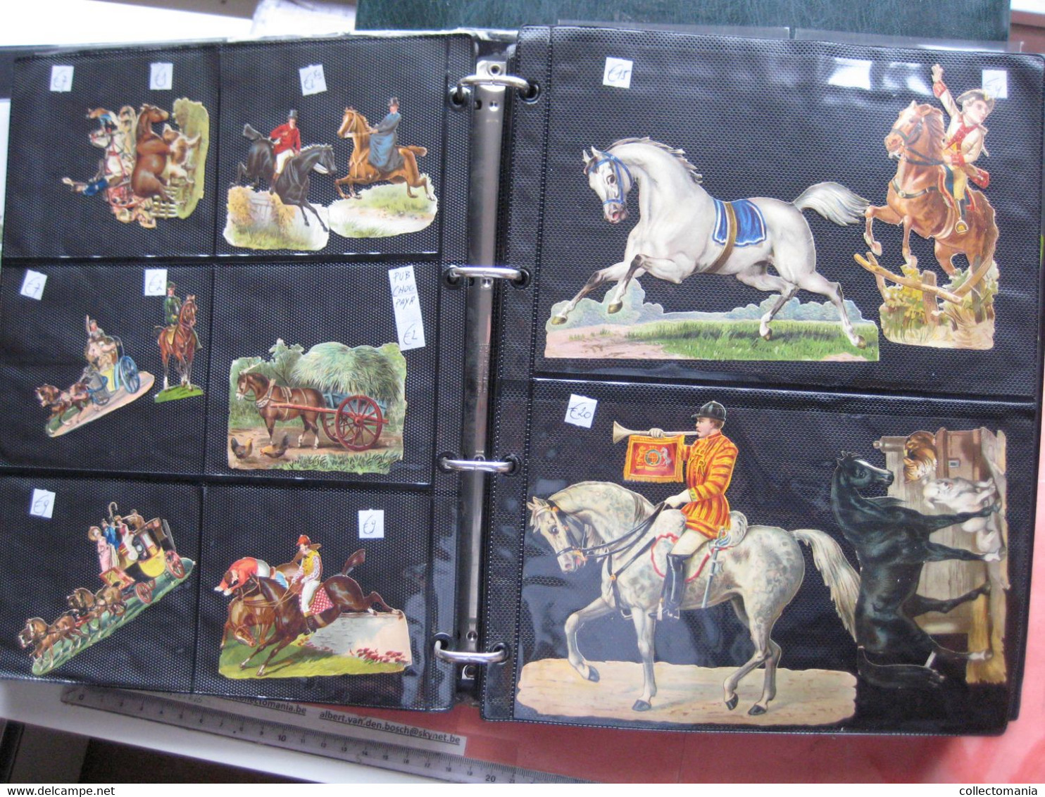 anno 1890 ,  more than 300 dif. chromos  SCRAPS MAP 01 horses & donkeys Burro GLANS BILDER, découpis, Oblaten, die cut