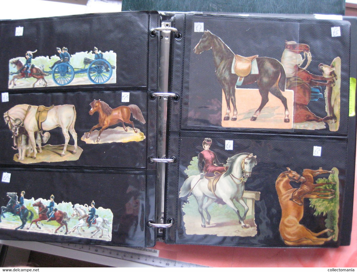 anno 1890 ,  more than 300 dif. chromos  SCRAPS MAP 01 horses & donkeys Burro GLANS BILDER, découpis, Oblaten, die cut