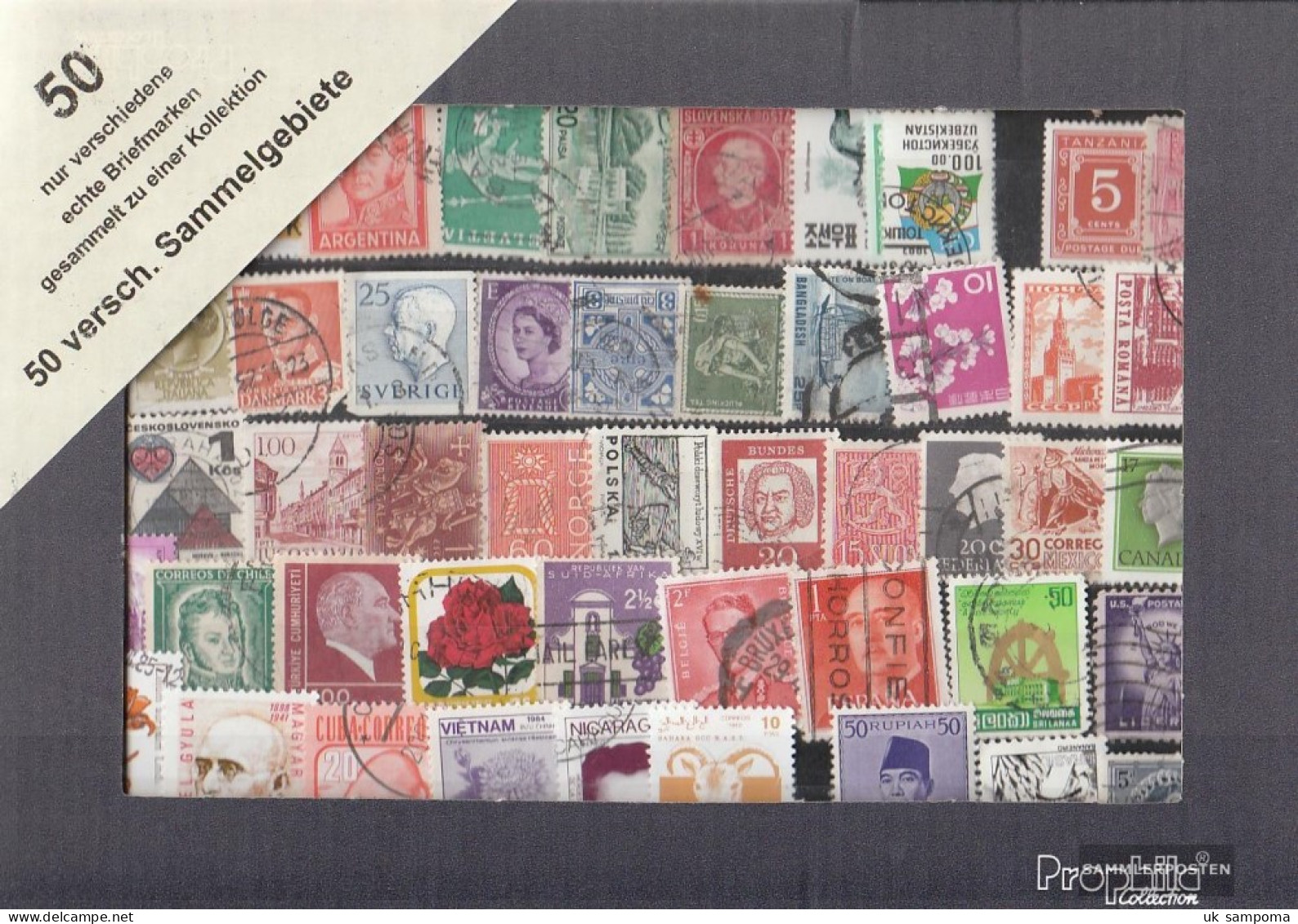 All World 50 Different Stamps  Out Different Collection Areas - Mezclas (max 999 Sellos)