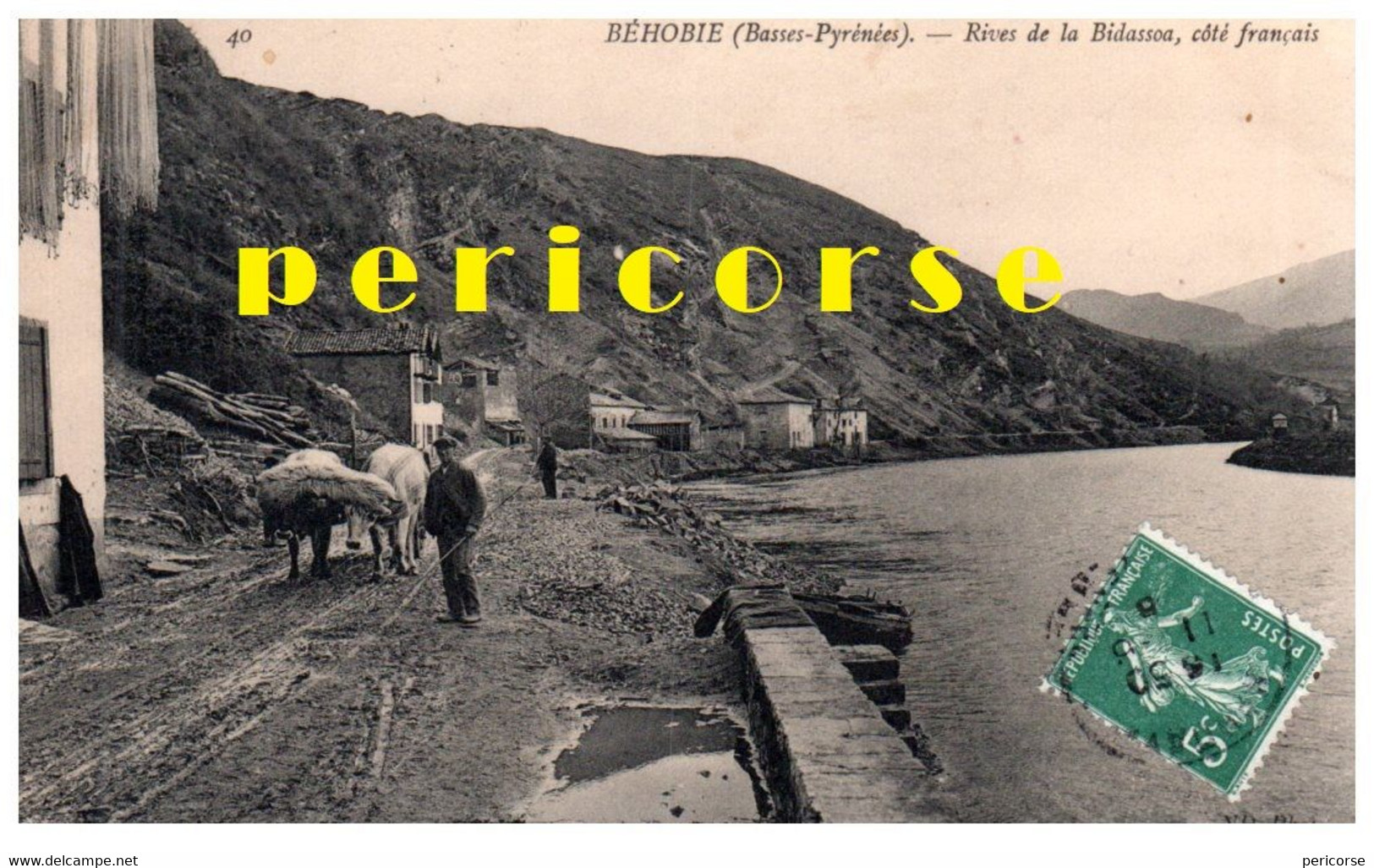 64  Béhobie Attelage Et Rives De La Bidassoa - Béhobie