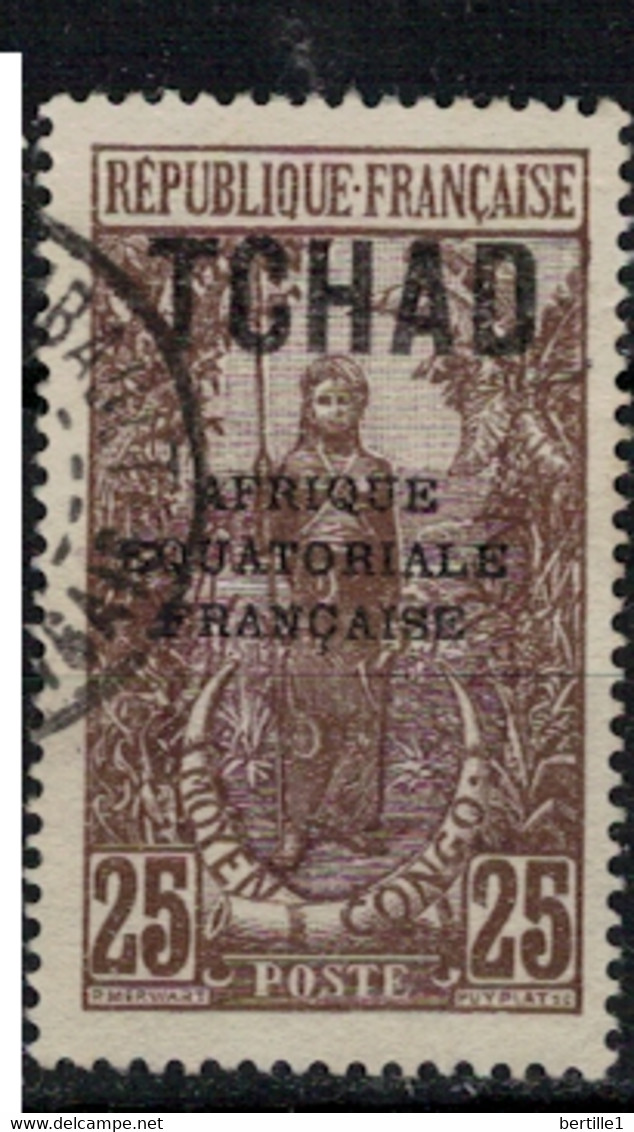 TCHAD          N°  YVERT  :   26  ( 1 )       OBLITERE       ( Ob   9/19  ) - Used Stamps