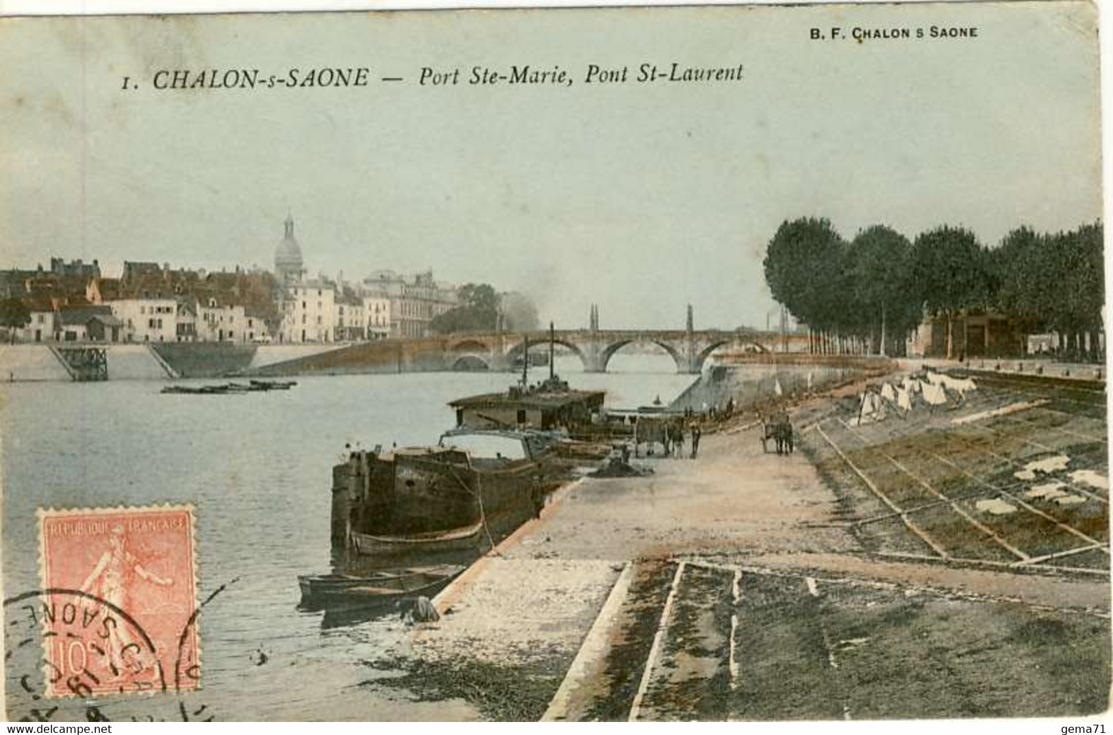 3027-71 - CHALON Sur SAONE - Pont Ste Marie, Pont St Laurent - Chalon Sur Saone