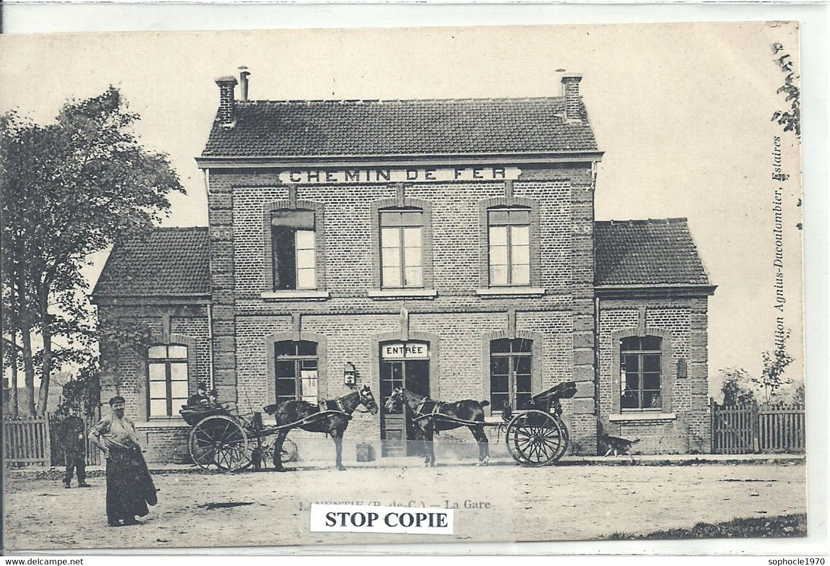 10 - 2020 - VANT - PAS DE CALAIS - 62 - LAVENTIE - La Gare - Facade - Gros Plan - Animation - Laventie