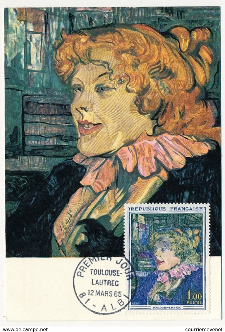 FRANCE -  Carte Maximum - 1,00F Toulouse Lautrec - Cachet Premier Jour Albi - 1960-1969