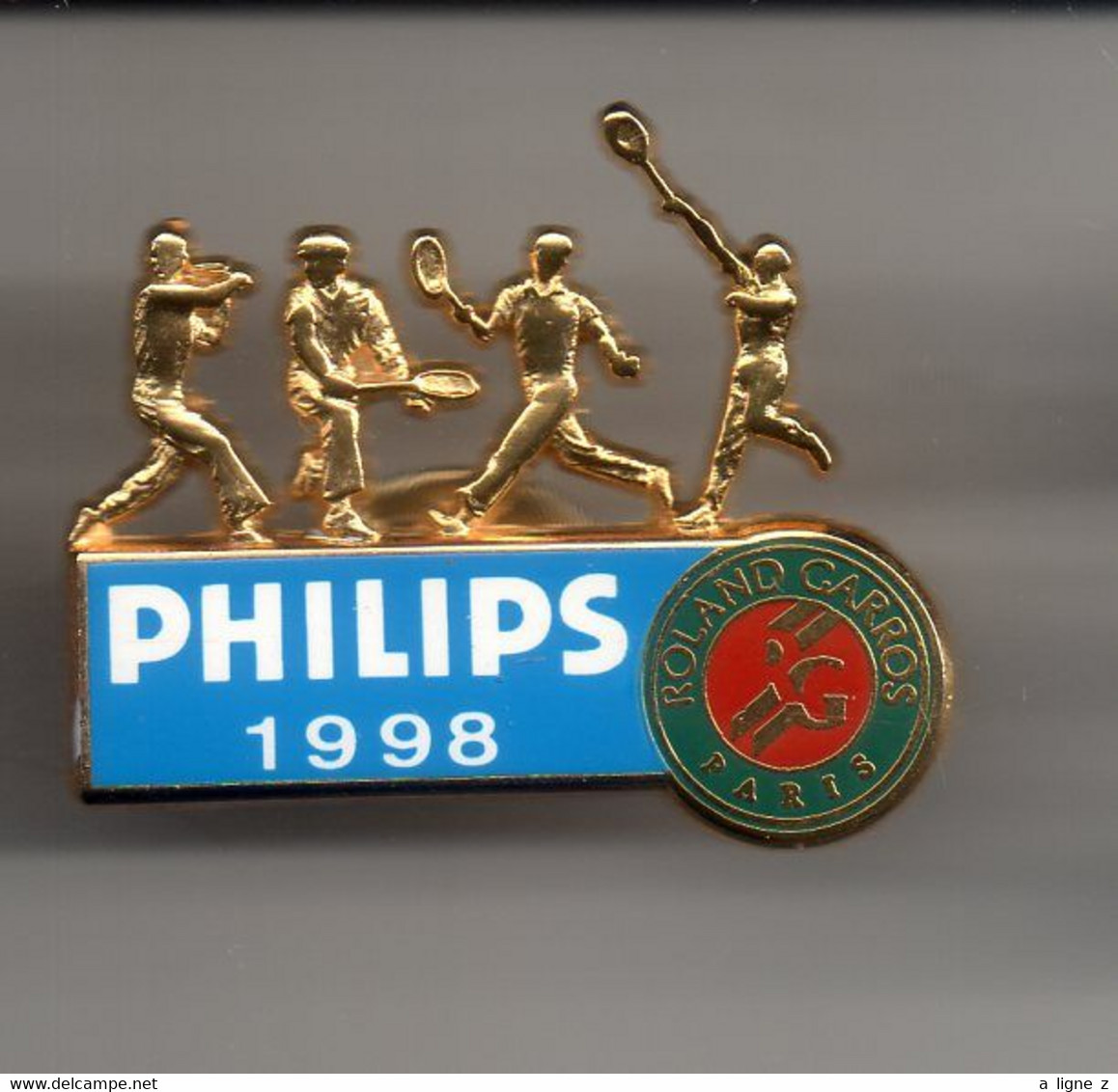 REF Y3 : Pin's Pin Arthus Bertrand Philips Roland Garros 98 Les Mousquetaires Rare - Tennis