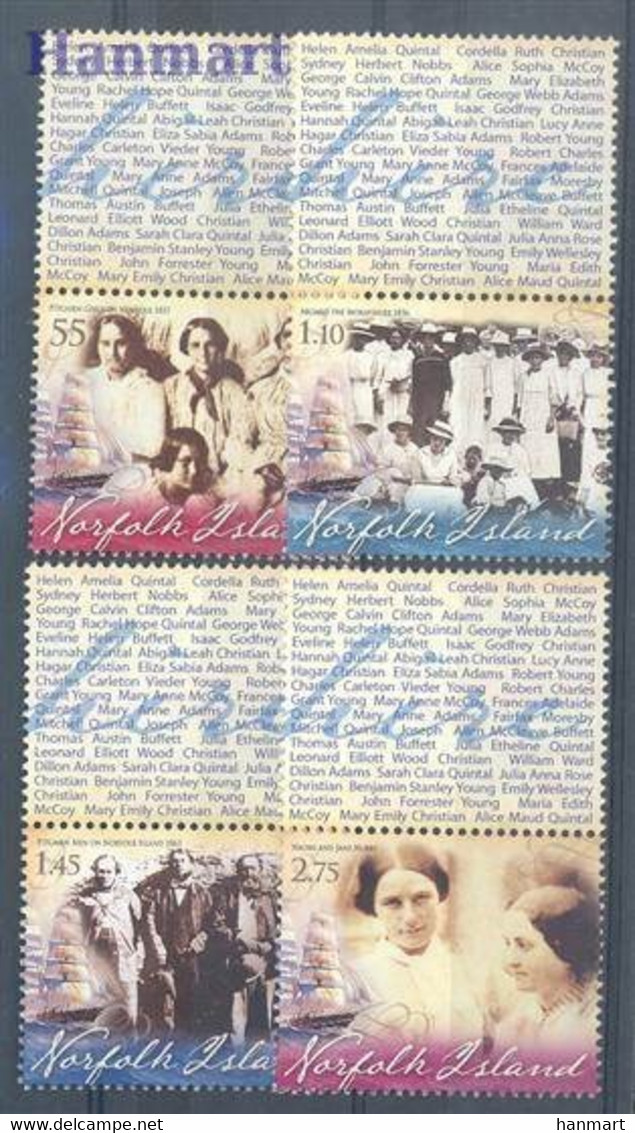 Norfolk 2010 Mi 1089-1092 MNH ( ZS7 NRF1089-1092 ) - Berühmte Frauen