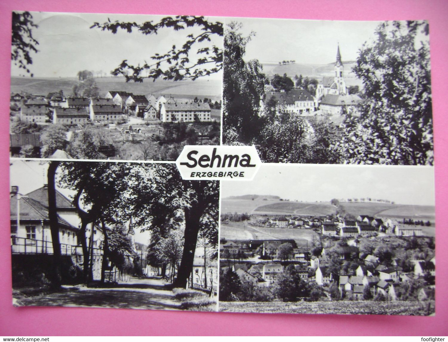 Germany DDR: SEHMA Erzgebirge - Gesamtansicht, Straße Zur Kirche - Posted 1972 - Sehmatal