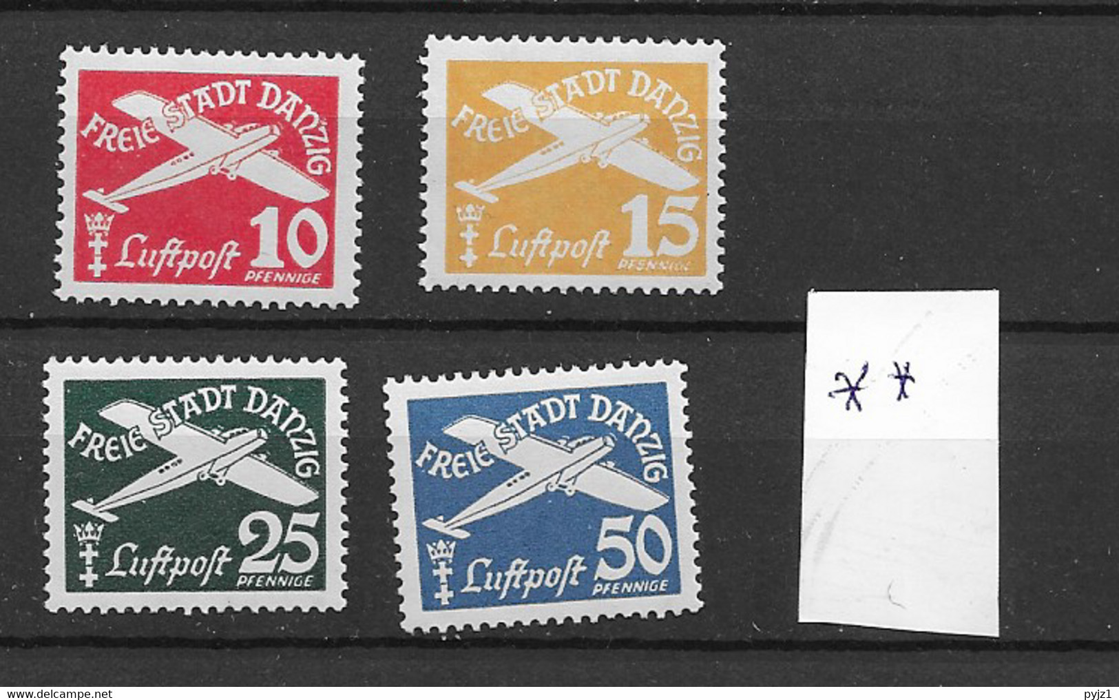 1938 MNH Danzig Mi 298-301 - Other & Unclassified