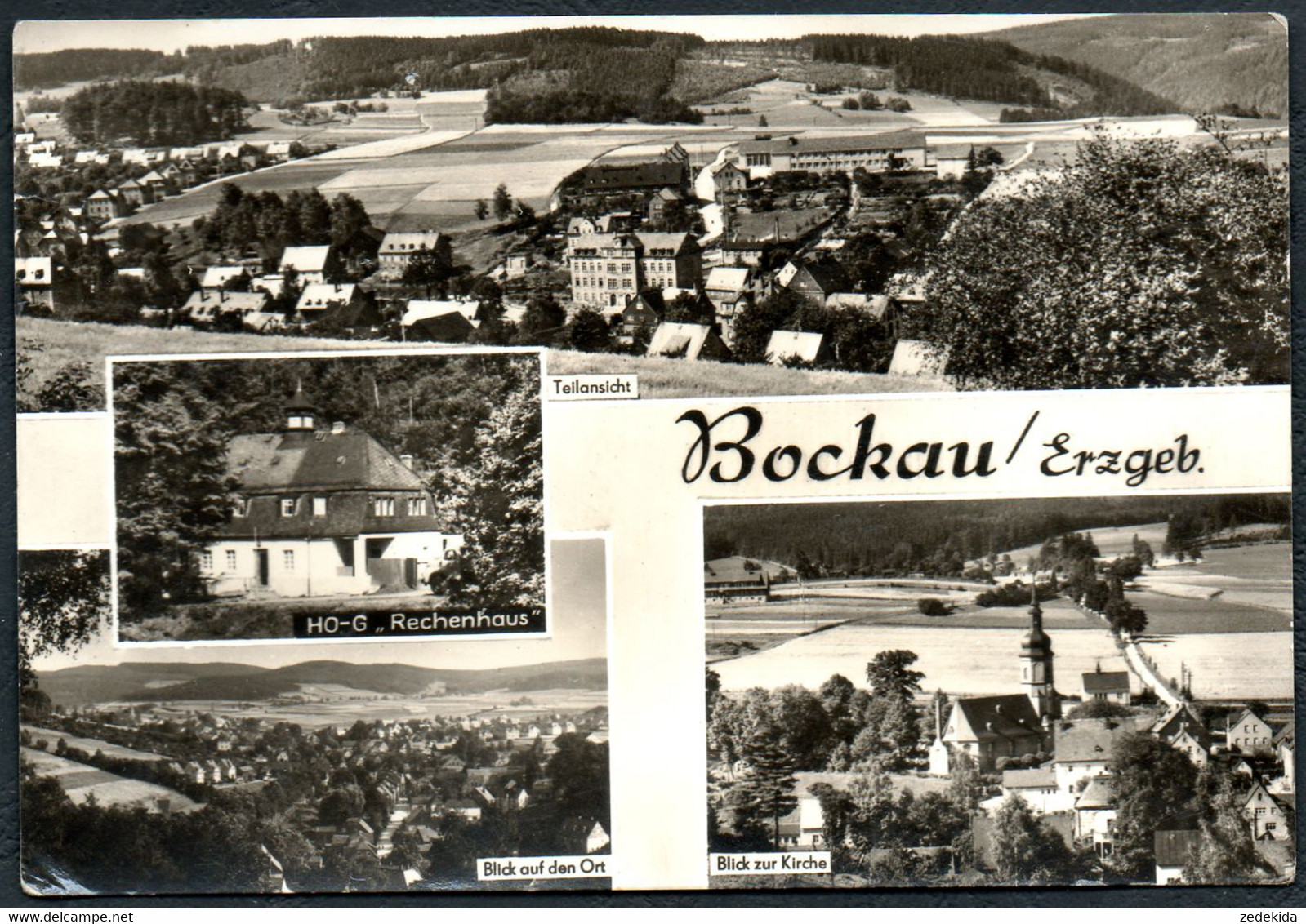 E1638 - Bockau - Verlag Bildpostkarten Karl Marx Stadt - Bockau