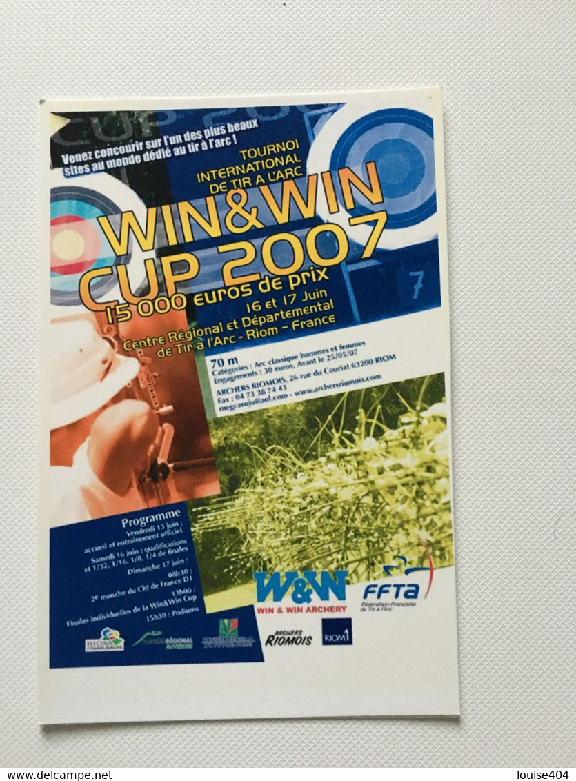 P3 -  Tournoi International De Tir à L'Arc  - Win And Win Cup 2007 - Tiro Con L'Arco