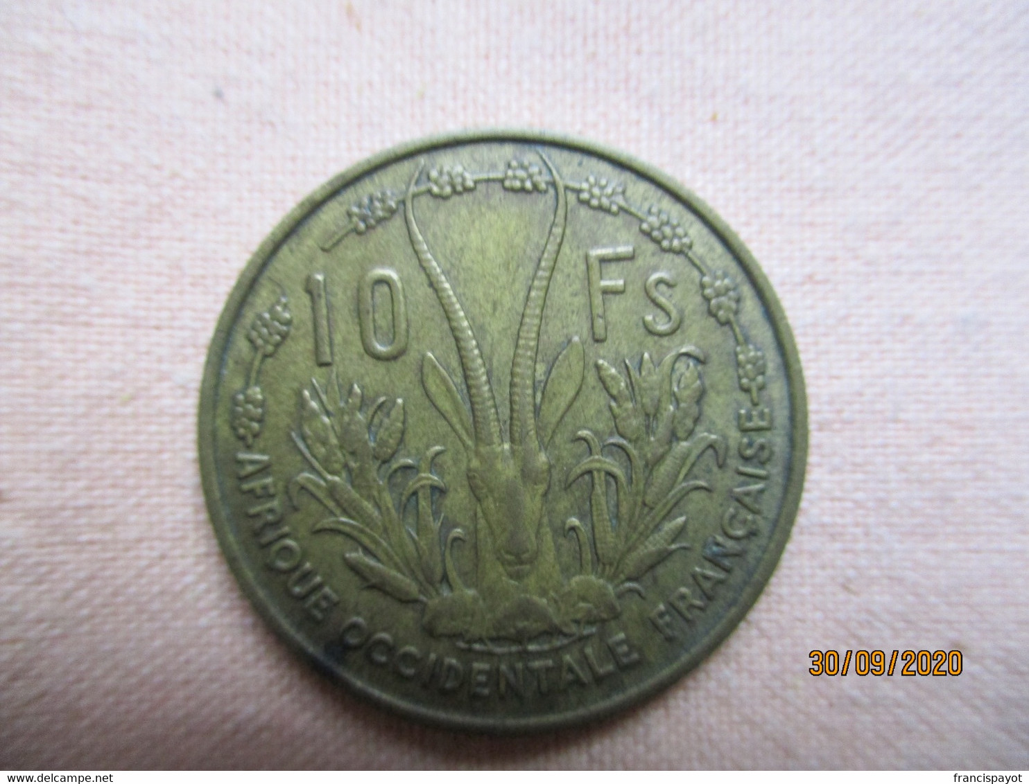 West Africa: 10 Franc CFA 1956 - África Occidental Francesa