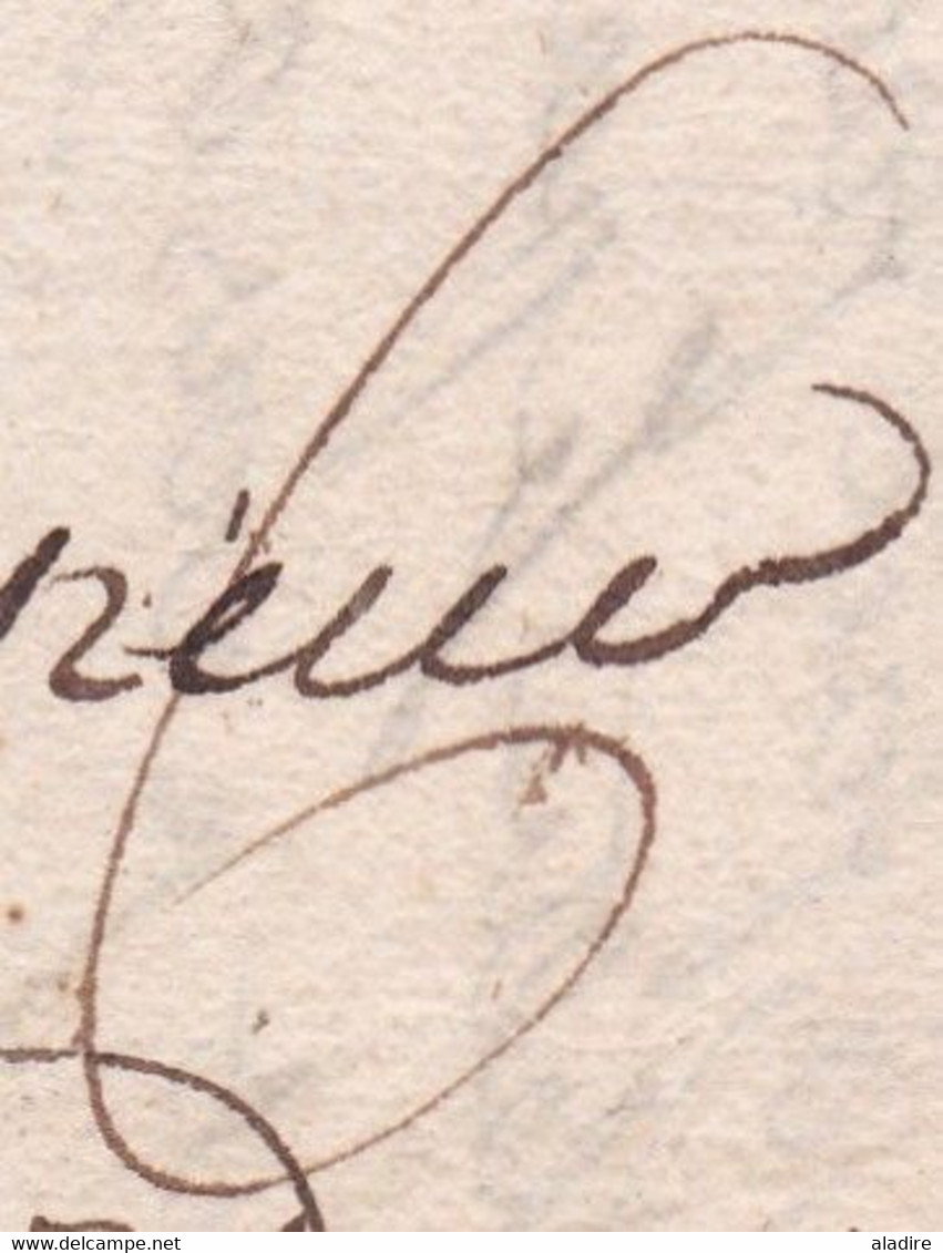 1781 - Marque Postale DE TOULOUSE (20 Mm X 2 Mm) Sur Lettre Pliée Avec Correspondance Vers Auch, Gers - Taxe 6 - 1701-1800: Précurseurs XVIII