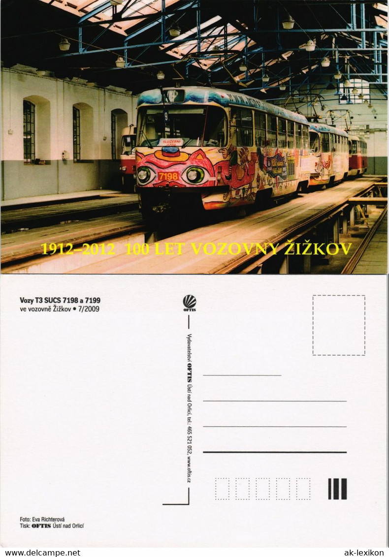 Postcard .Tschechien Tram Straßenbahn 100 LET VOZOVNY ŽIŽKOV 2012 - Dresden