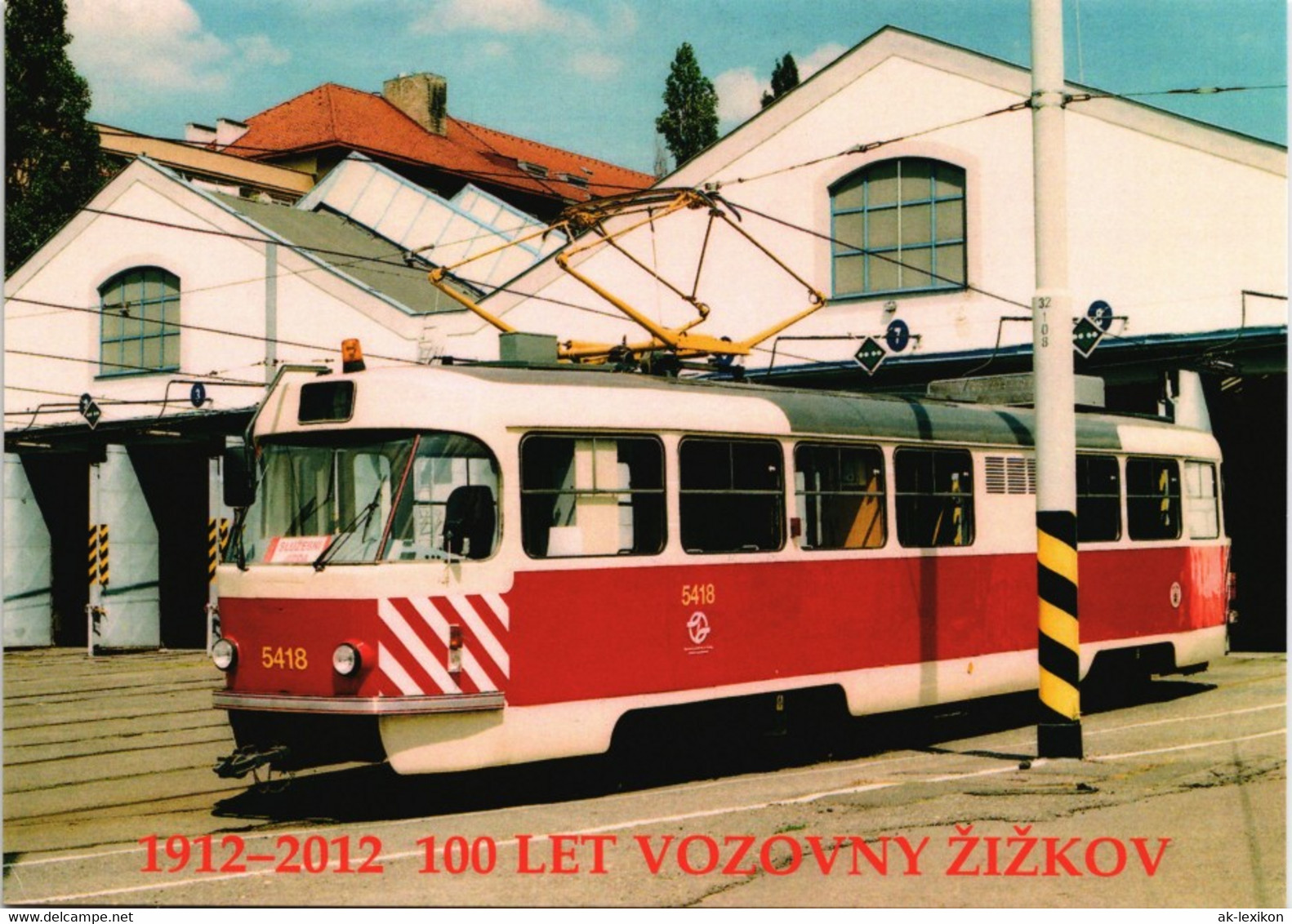 Postcard .Tschechien Sněhový Pluh 5418 Žižkov Tram Straßenbahn 2009 - Dresden