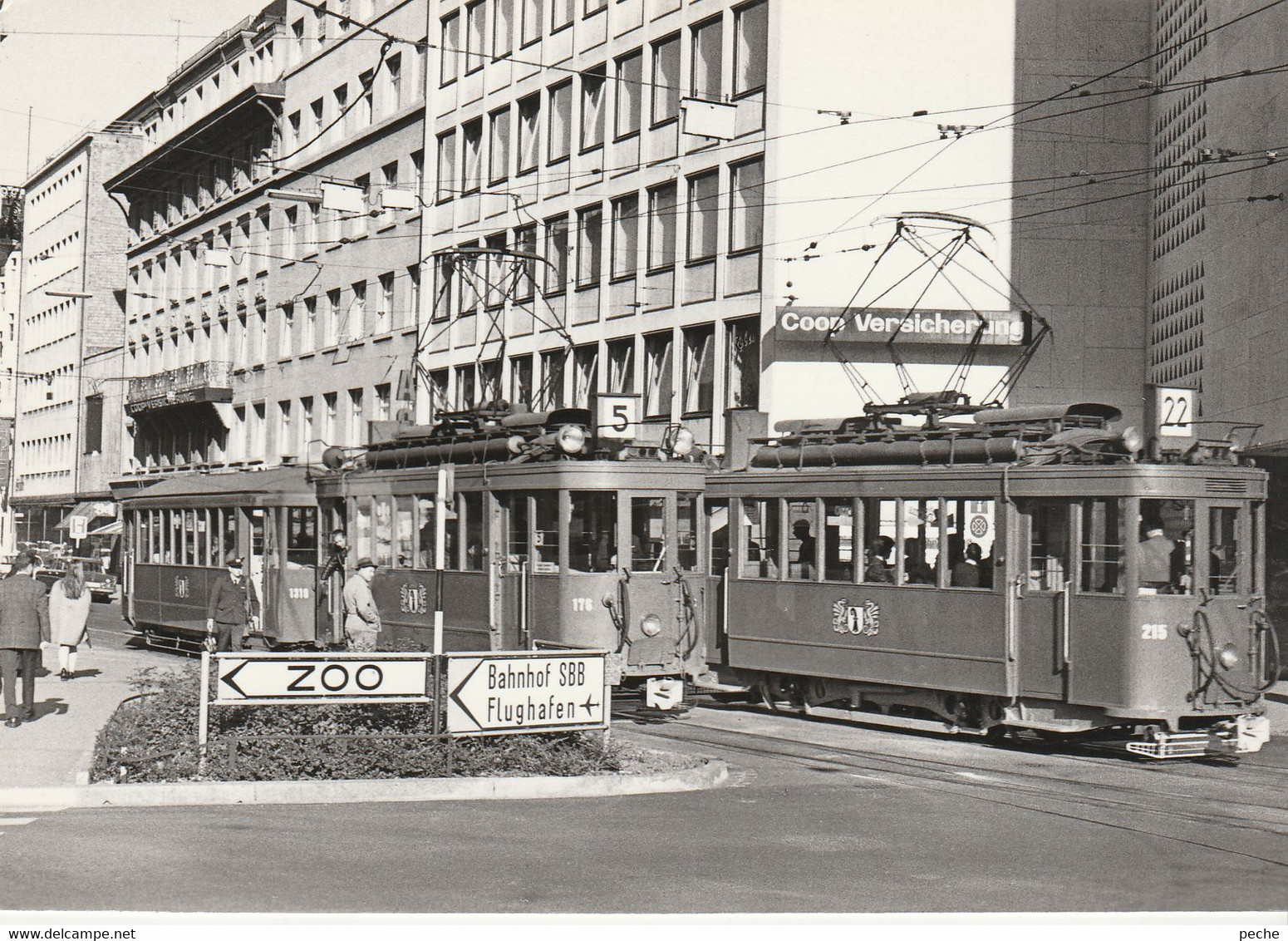 N°5580 R -cpm Bâle -croisement à Aeschenplatz -tram Be 2/2 207- - Strassenbahnen