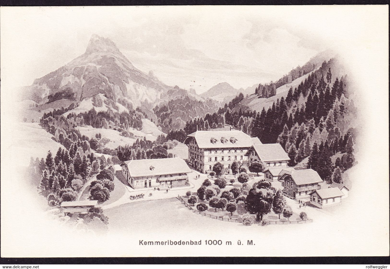 1921 Gelaufene AK Aus Kemmeribodenbad. Gestempelt Schangnau. - Schangnau