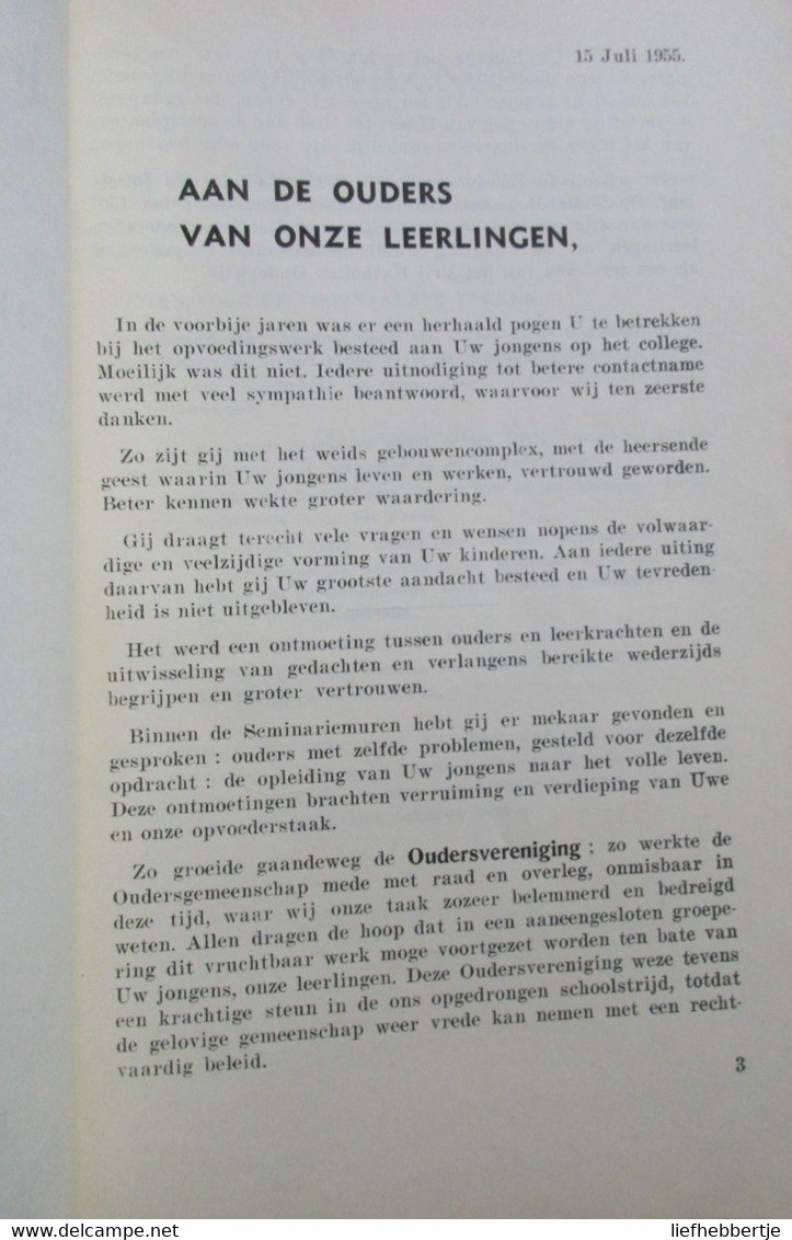 Klein Seminarie Roeselare - Prijsuitdeling 1955 - OudleerlingenPrij - History