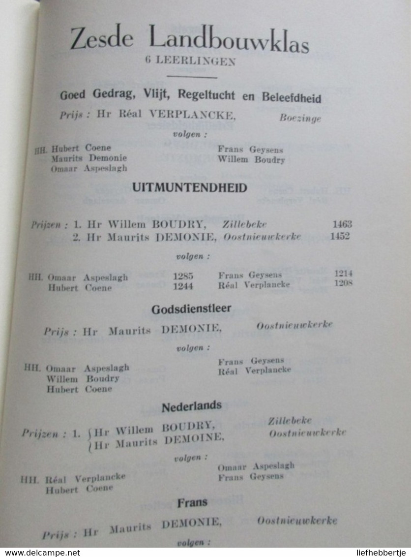 Klein Seminarie Roeselare - Prijsuitdeling 1955 - OudleerlingenPrij - History