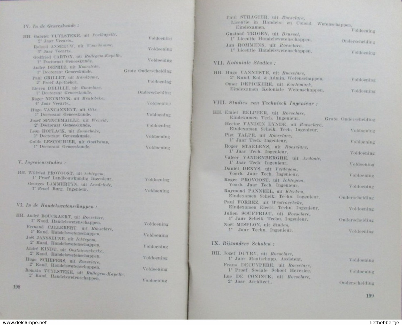 Klein Seminarie Roeselare - Prijsuitdeling 1955 - OudleerlingenPrij - History