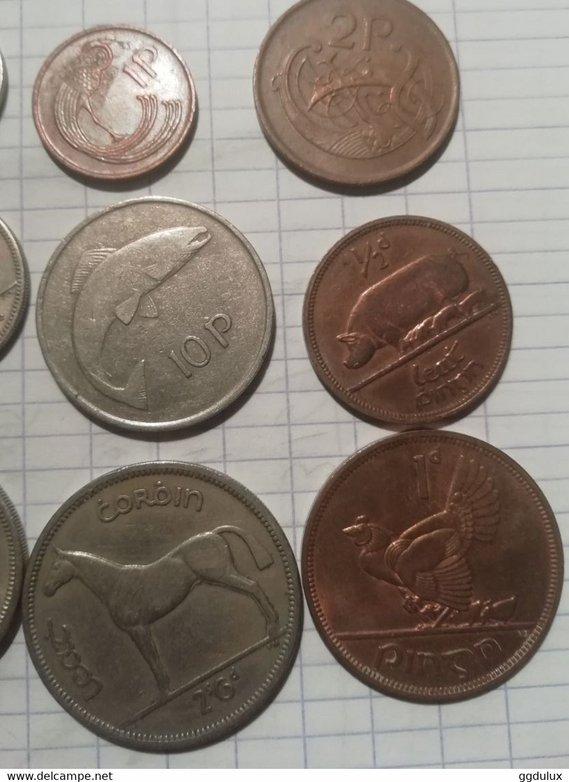 Irelande Lot 14 pièces allant de 1942 à 1986