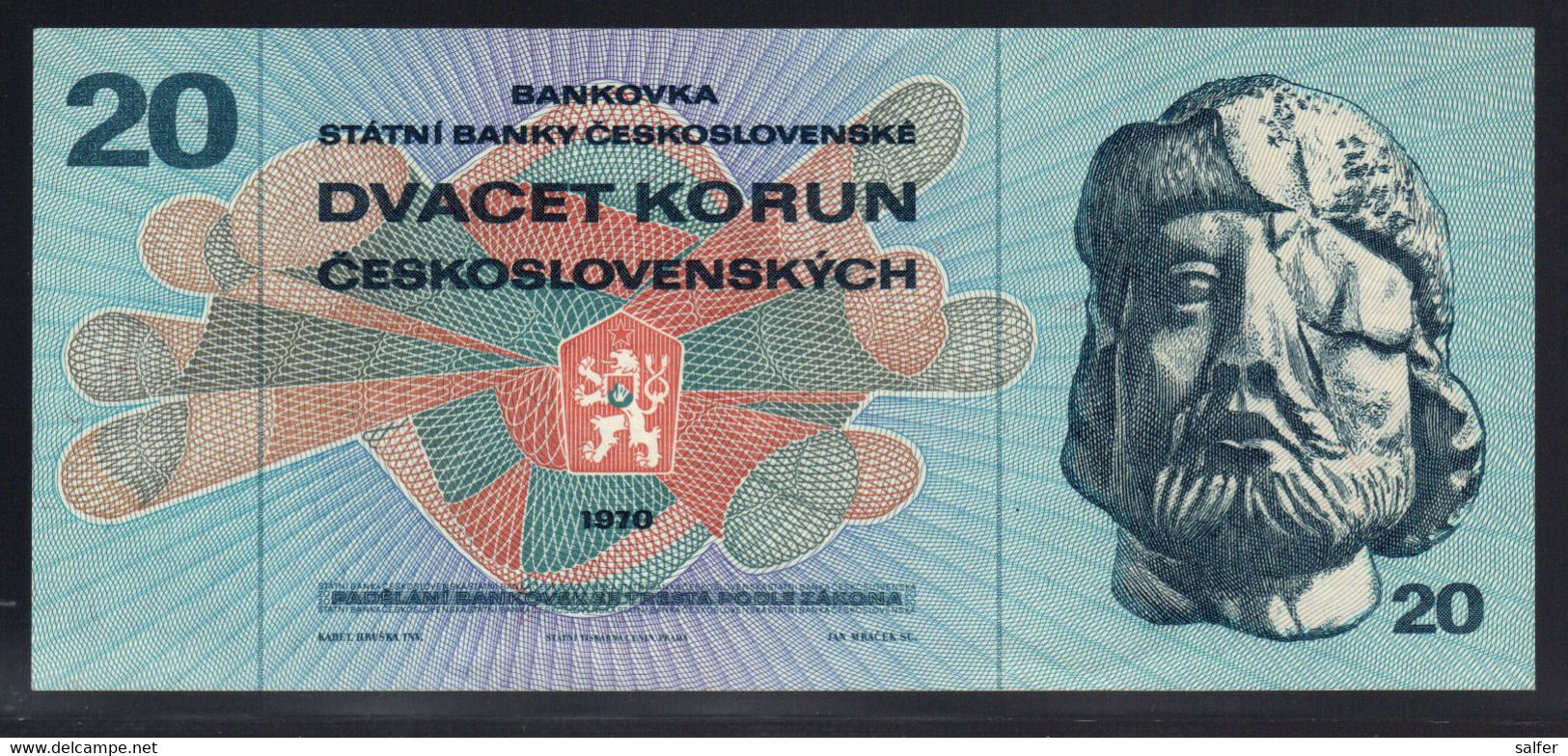 CECOSLOVACCHIA 1970  20  Kr  FDS - Cecoslovacchia