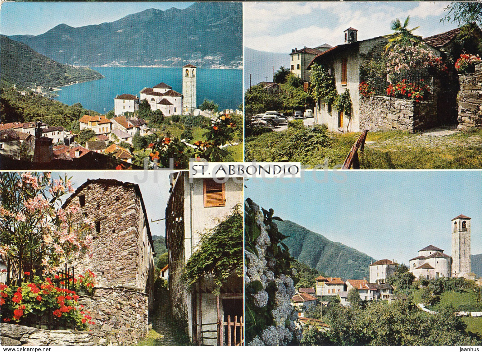 St Abbondio - Il Gambarogno Pittoresco - Lago Maggiore - Multiview - 6087 - 1977 - Switzerland - Used - Gambarogno