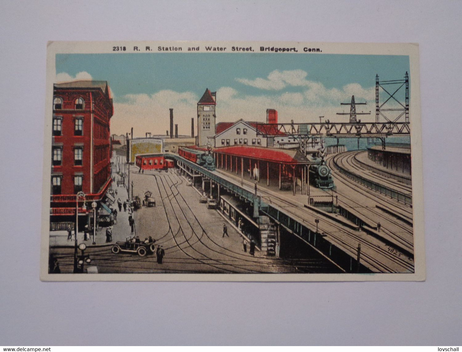 Bridgeport. - R.R.Station And Water Street. - Bridgeport