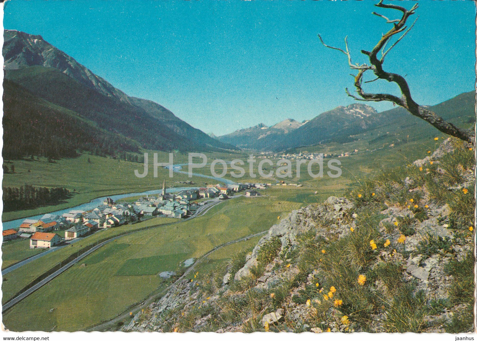 S Chanf - Engadin 1673 M Gegen Zuoz - 1970 - Switzerland - Used - S-chanf