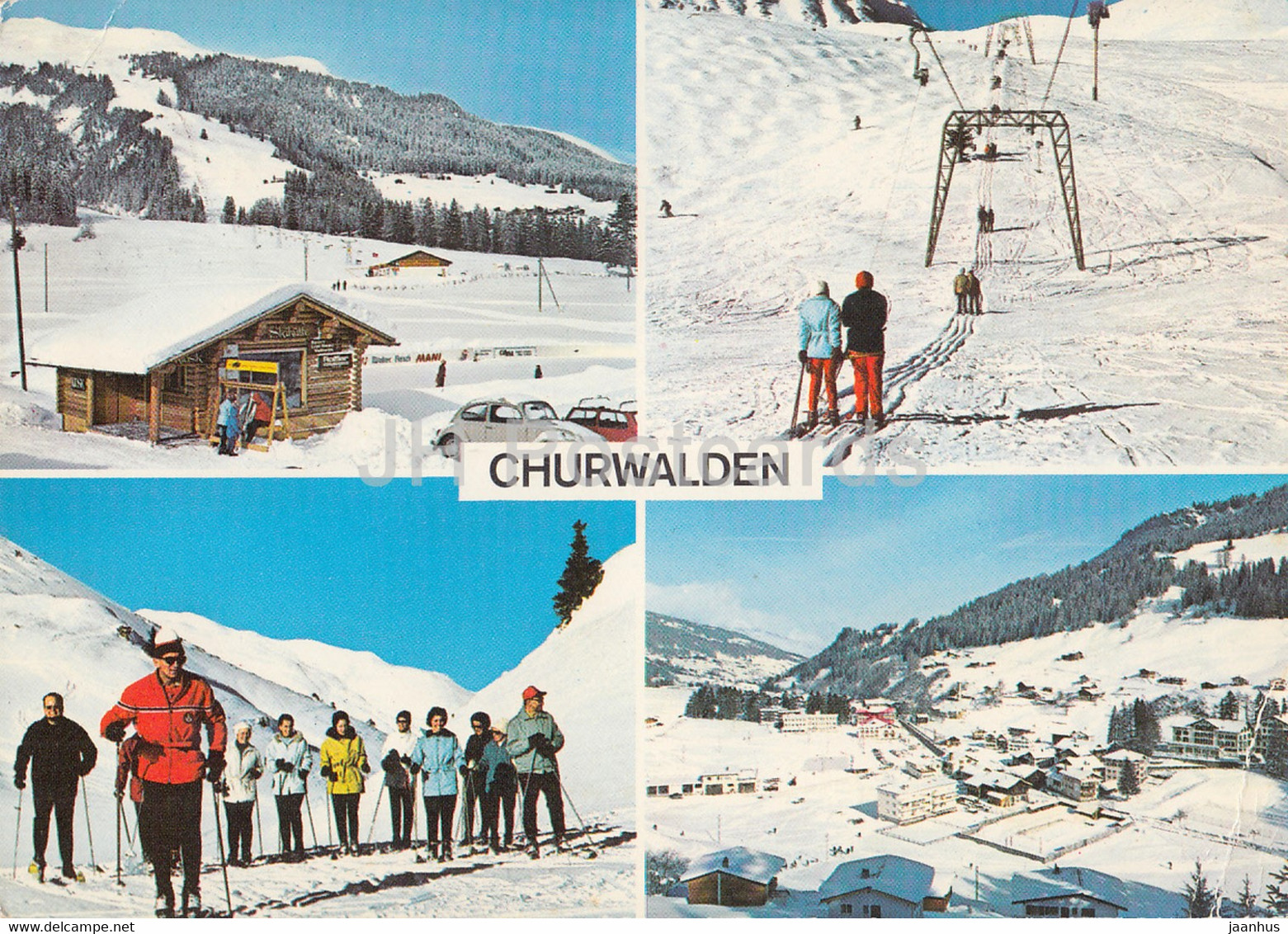 Churwalden - Sommer Und Winter Sportplatz - Skilift - Multiview - 1171 - 1976 - Switzerland - Used - Churwalden