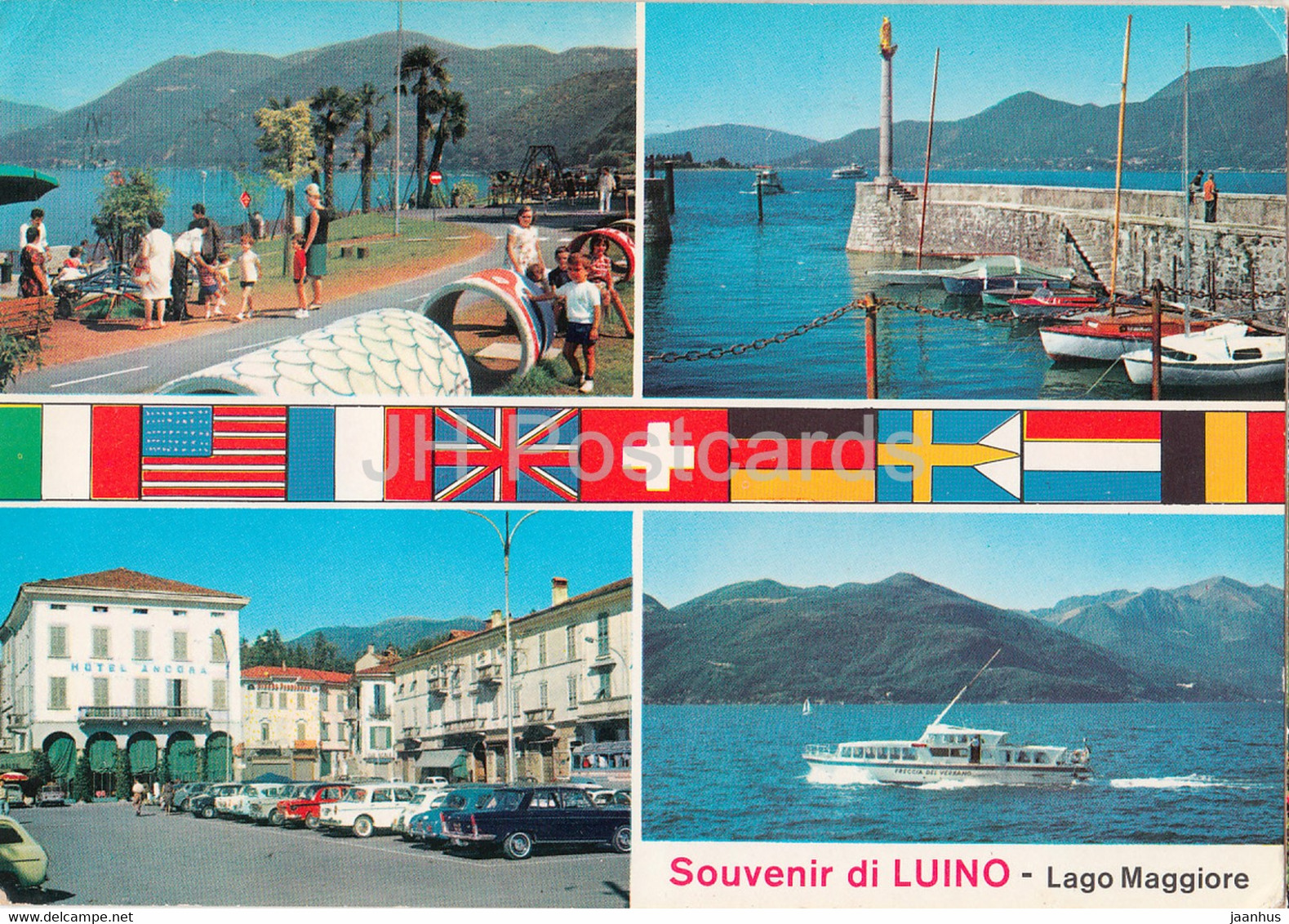 Souvenir Di Luino - Lago Maggiore - Car - Boat - Multiview - 1980 - Italy - Italia - Used - Luino