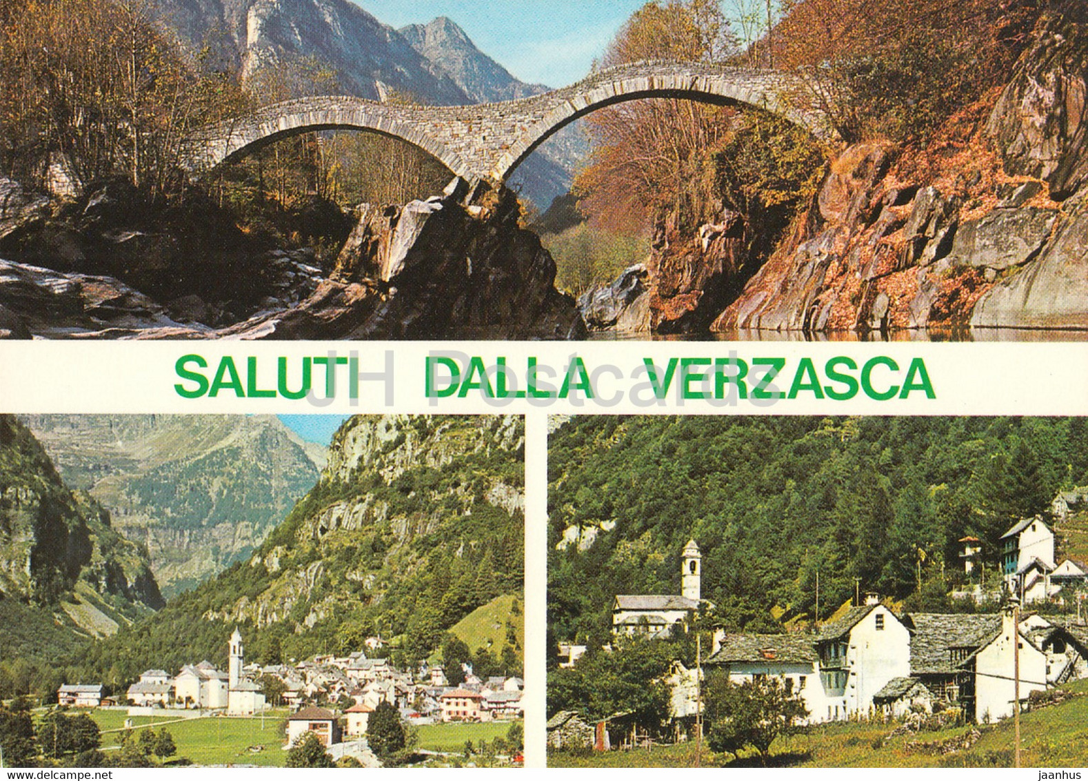 Saluti Dalla Verzasca - Bridge - Multiview - Switzerland - Unused - Verzasca