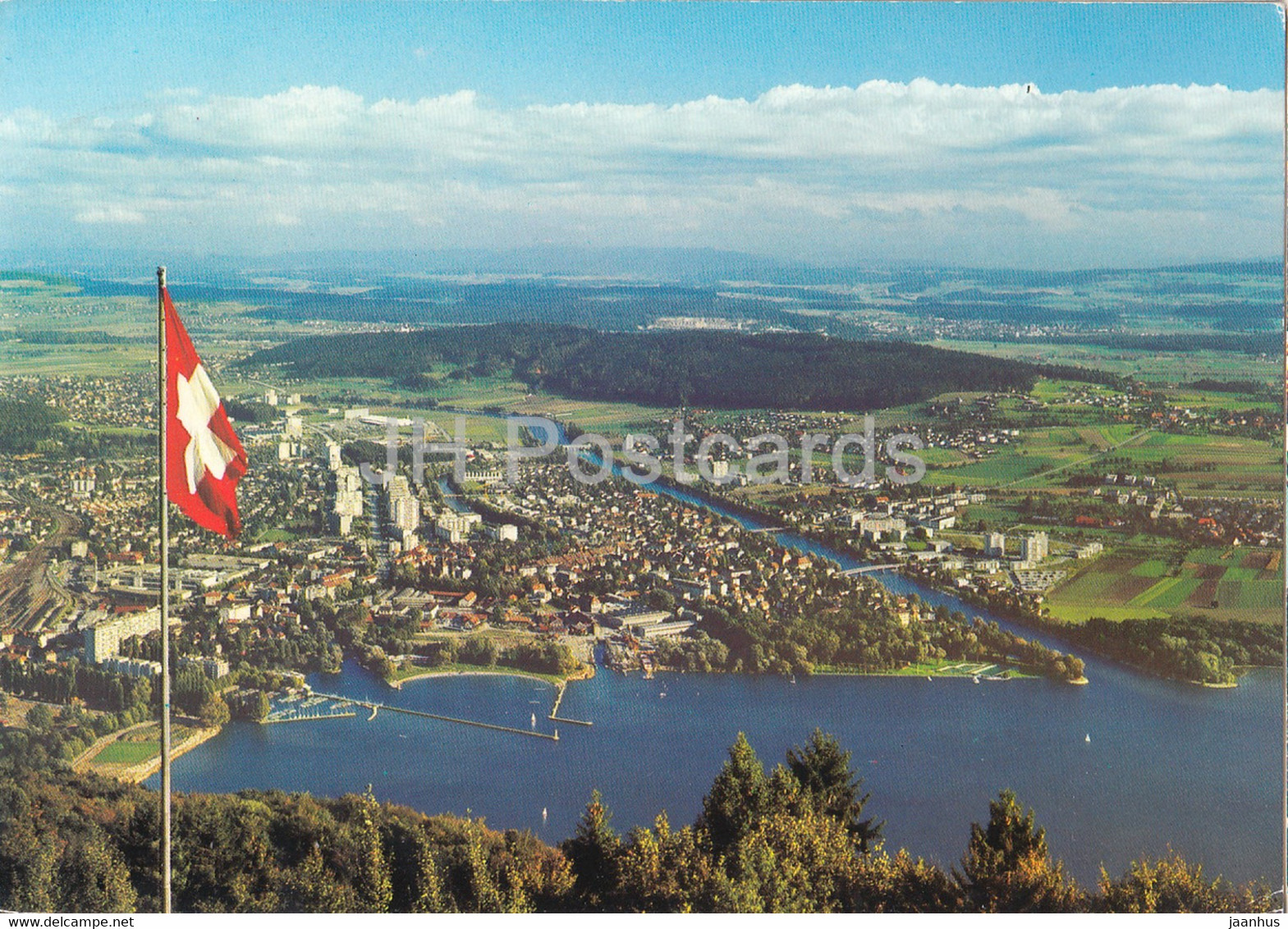 Nidau - Panoramasicht Von Magglingen - 2560 - Switzerland - Used - Nidau