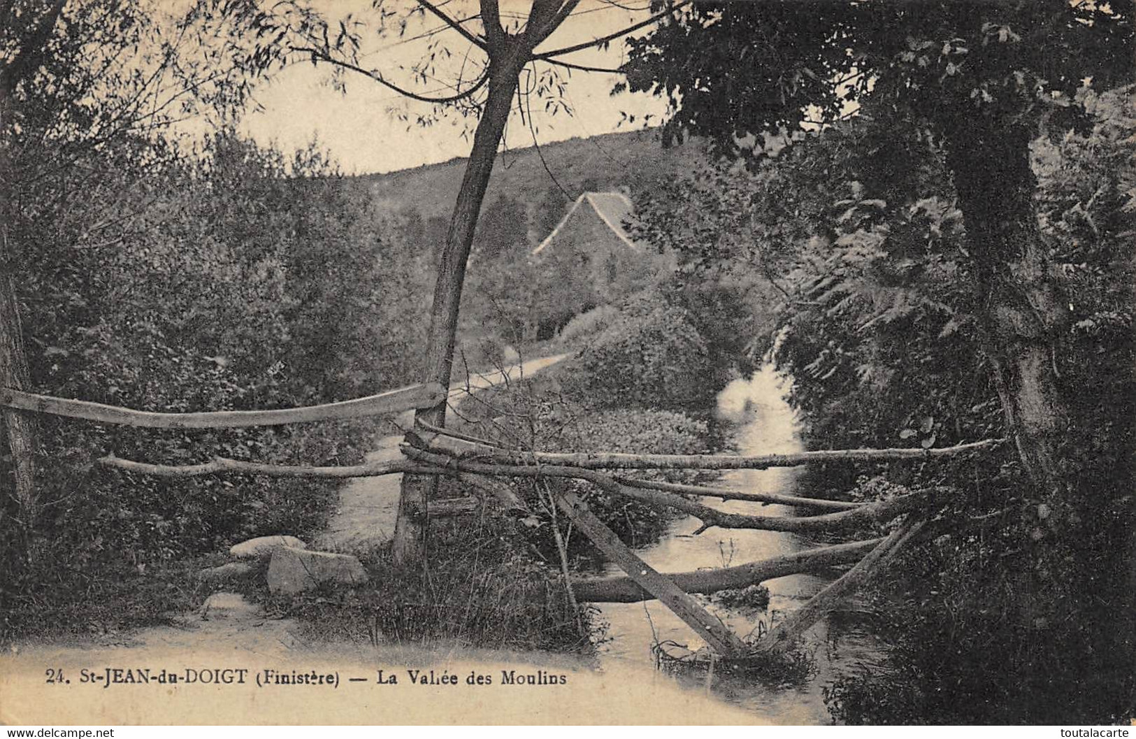 CPA 29 SAINT JEAN DU DOIGT LA VALLEE DES MOULINS - Saint-Jean-du-Doigt