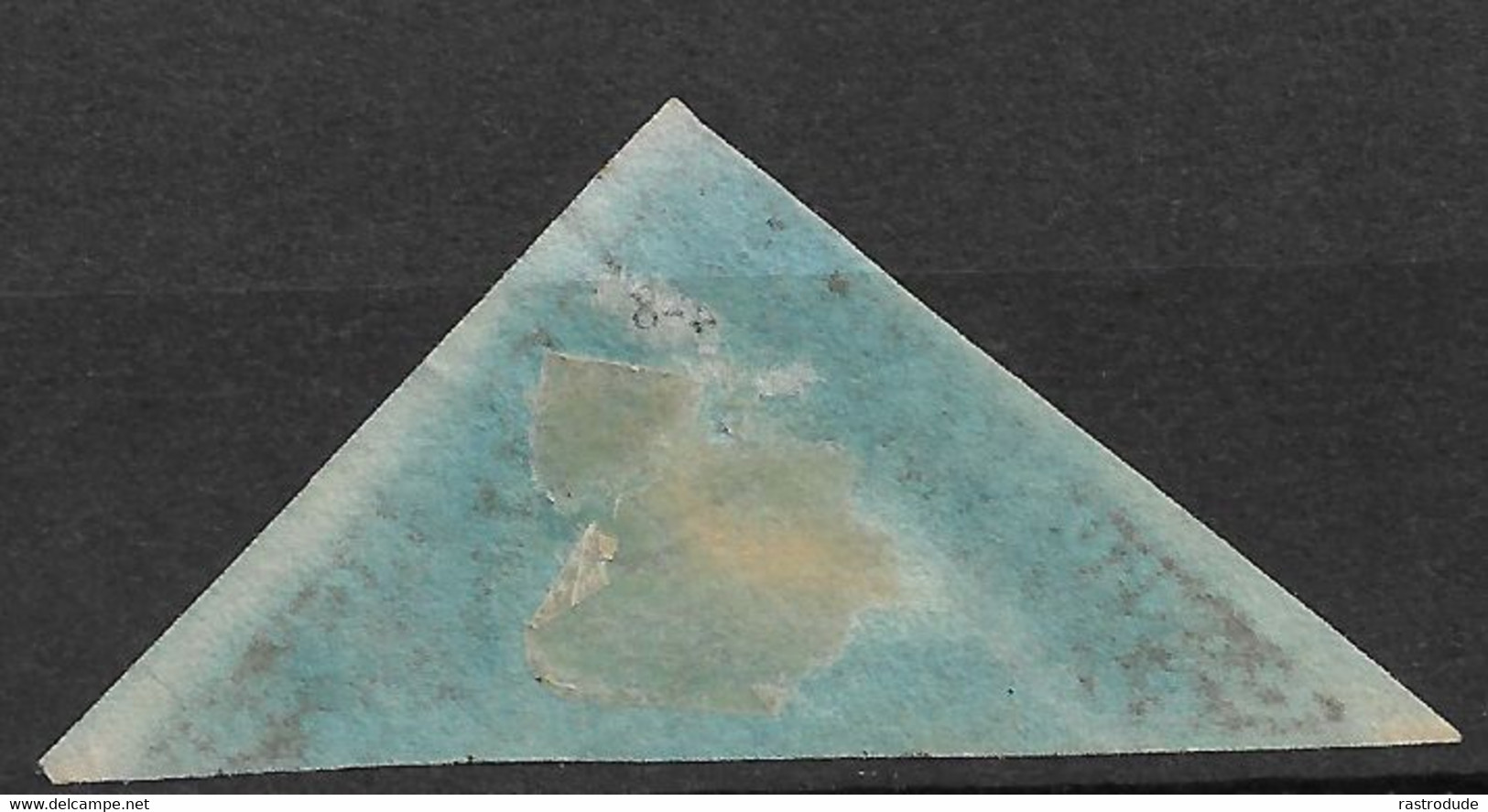 1853 CAPE OF GOOD HOPE - SG. 2  4d BLUE On Deeply Blued Paper - Used - Cape Of Good Hope (1853-1904)