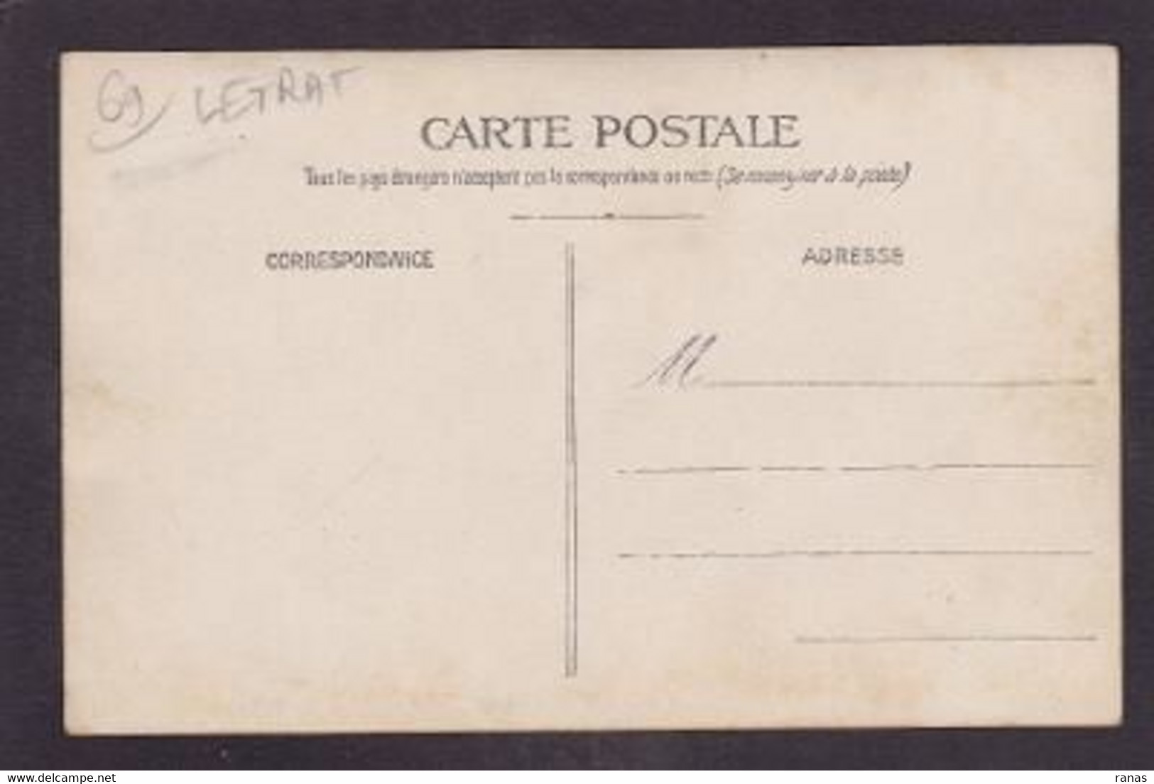 CPA Rhône 69 Letra Carte Photo Non Circulé Voir Dos Commerce Devanture - Autres & Non Classés