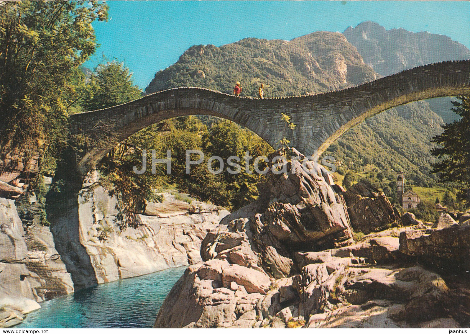 Lavertezzo - Valle Verzasca - Ponte Romano - Bridge - 1983 - Switzerland - Used - Verzasca