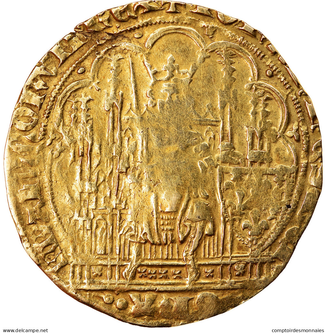 Monnaie, France, Jean II Le Bon, Ecu D'or à La Chaise, Ecu D'or, TB+, Or - 1350-1364 Jan II Van Frankrijk (De Goede)