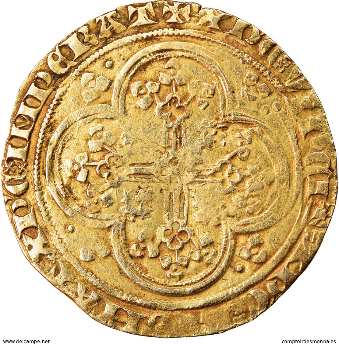 Monnaie, France, Jean II Le Bon, Ecu D'or à La Chaise, Ecu D'or, TB+, Or - 1350-1364 Jan II Van Frankrijk (De Goede)
