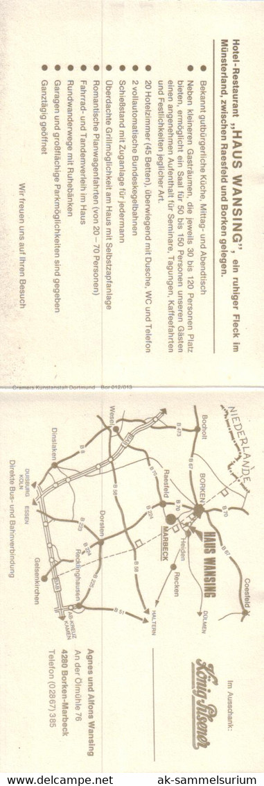 Borken / Doppelkarte / Haus Wansing / Hotel Und Restaurant / Marbeck (D-KW128) - Borken