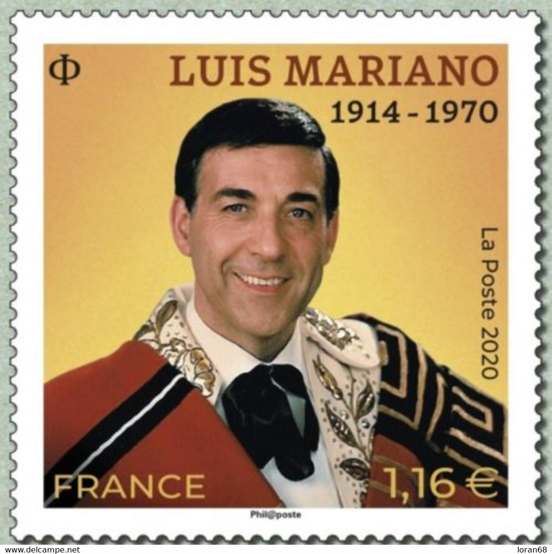 Timbre Neuf** MNH France 2020 : Louis Mariano - Nuevos