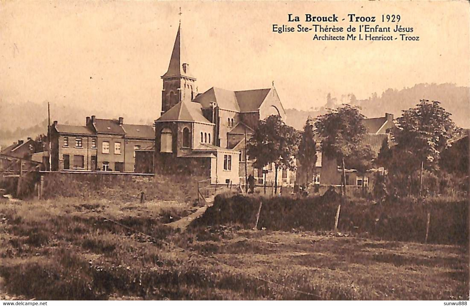 La Brouck - Trooz - Eglise Ste-Thérèse (1929, Photo Belge Lumière) - Trooz